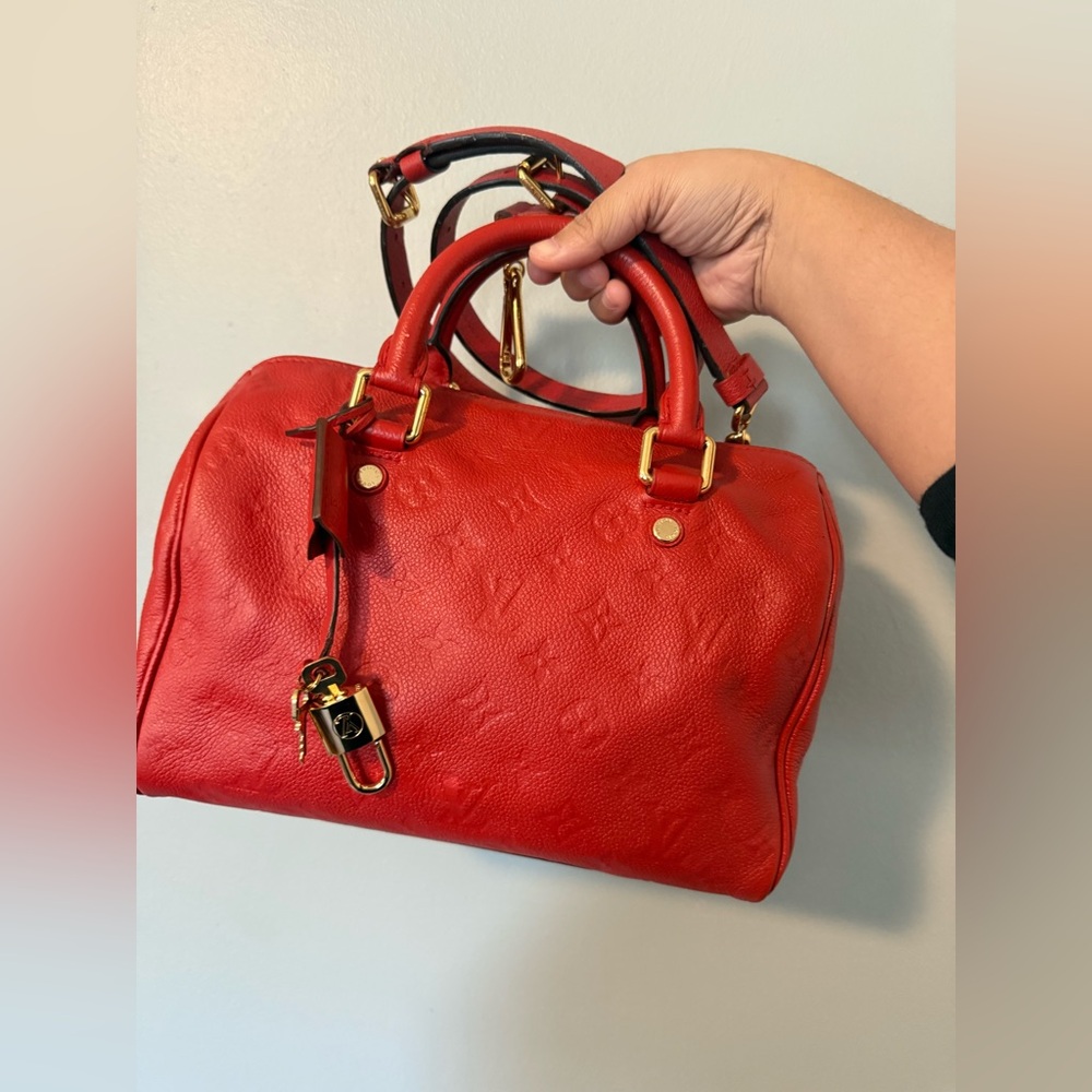 Louis Vuitton Red Satchel
